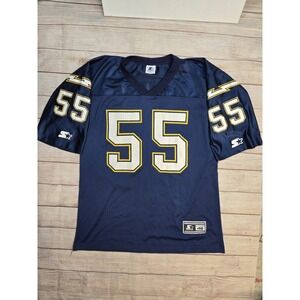 San Diego Chargers Junior Seau Starter Jersey 90s Vintage, Blue, Size Large